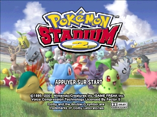 Pokemon Stadium 2 (France) Title Screen